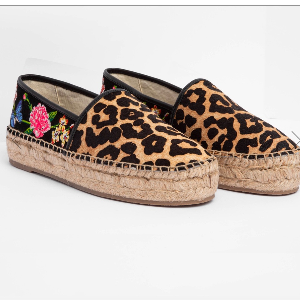 Johnny Was Garden Leopard Espadrille - Picture 6 of 8